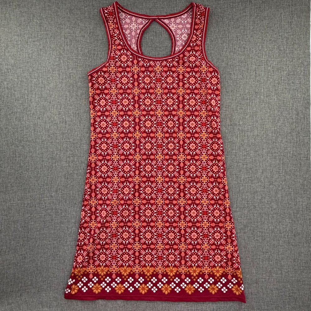Max Studio Boho Shift Dress Sleeveless XS Keyhole Back Lightweight Stretchy